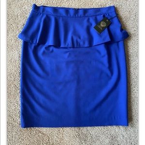NWT Vince Camuto Downtown Oasis Cobalt Blue Skirt. Size-12
